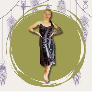 Tie dye Boho Hippie Little Black Dress
